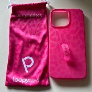 Authentic iPhone 14 Pro Max leopard Loopy case
